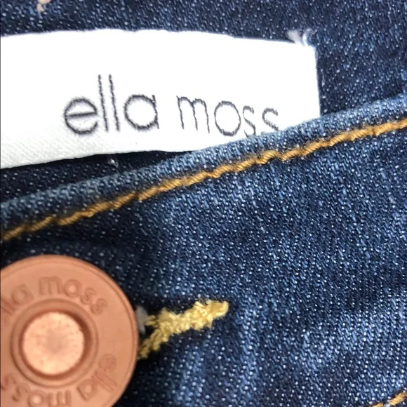 Ella Moss Deep Blue Straight Leg Jeans - Picture 4 of 6